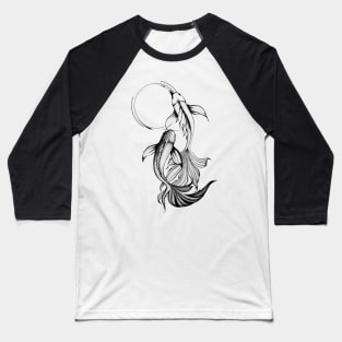 Koi fish couple | Enso circle | Love dance | Feng shui Baseball T-Shirt